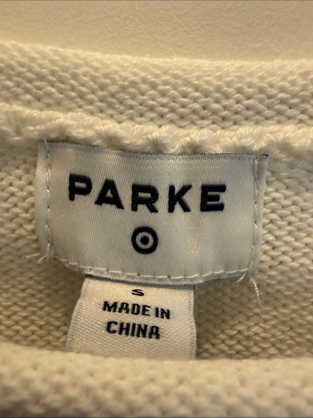 Parke White and Navy Striped Crewneck Sweater - Picture 2 of 5
